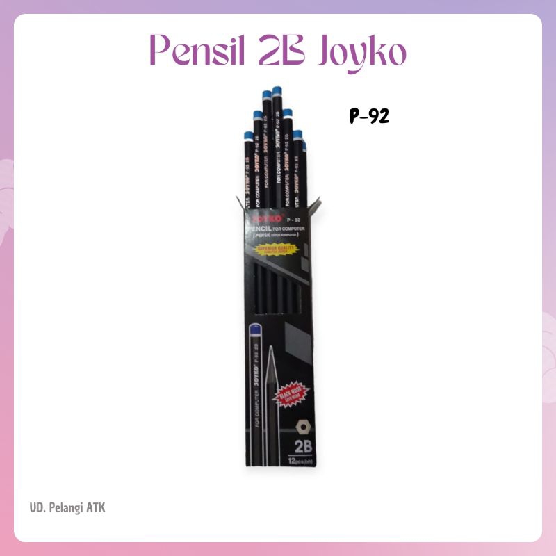 

♥️ pelangiatk ♥️ Pensil 2B | pensil Joyko | Pensil Joyko P-92