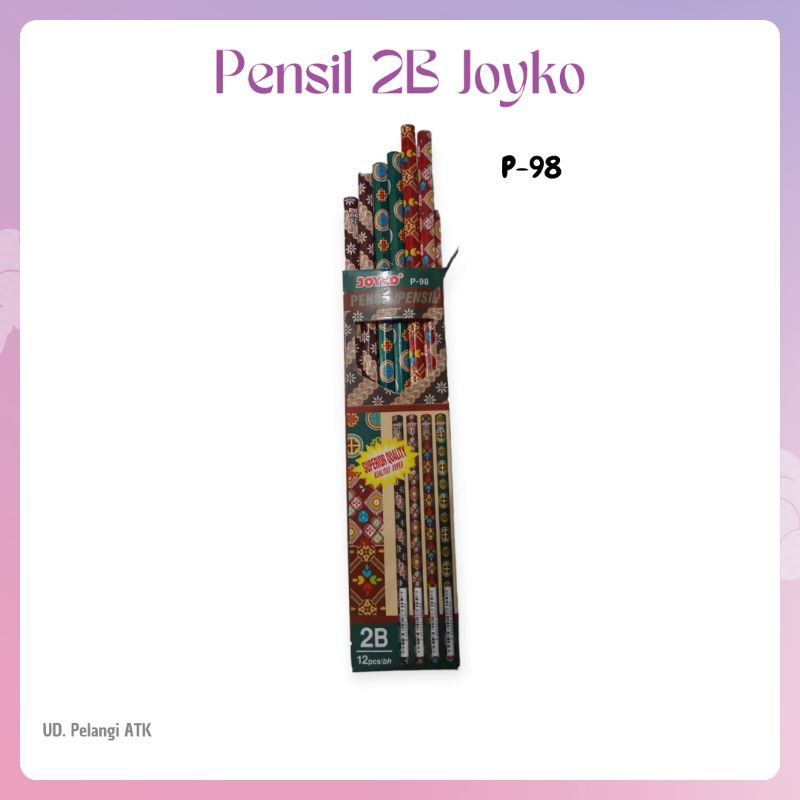 

♥️ pelangiatk ♥️ Pensil 2B | pensil Joyko | Pensil Joyko P-98