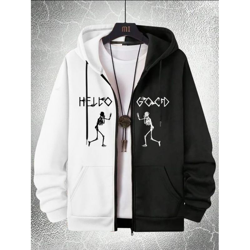 Sweater Hoodie HelloGood / Hoodie Pria / Sweater Pria / Fashiaon Pria / Pakaian Pria / Atasan Pria /