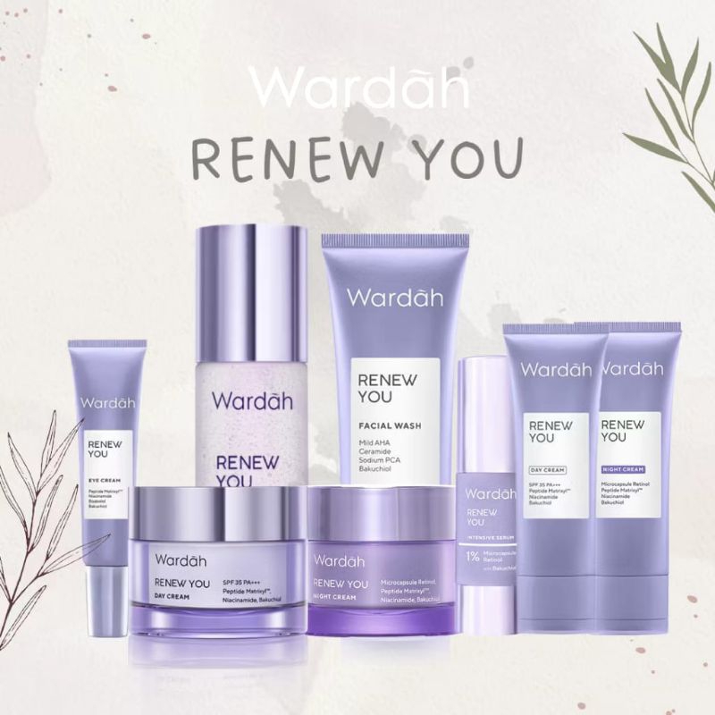 Wardah Renew You Series | Wardah Skincare Anti Aging | Wardah Renew You