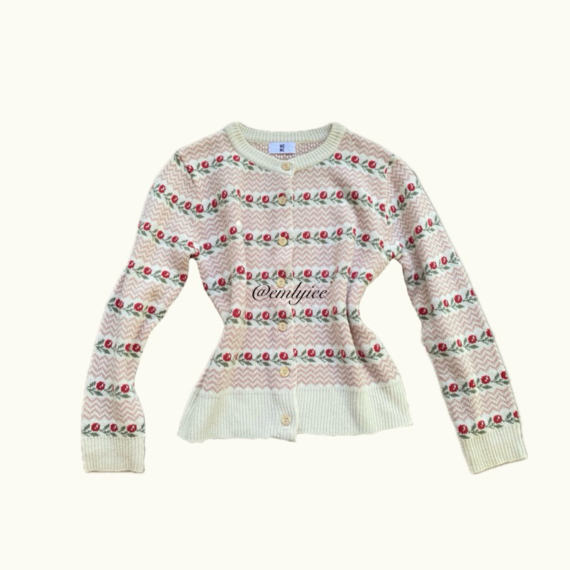 preloved atasan top knit coquette