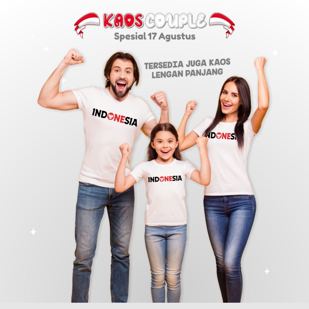 Kaos Dirgahayu Republik Indonesia / Baju Couple 17 Agustus Merdeka