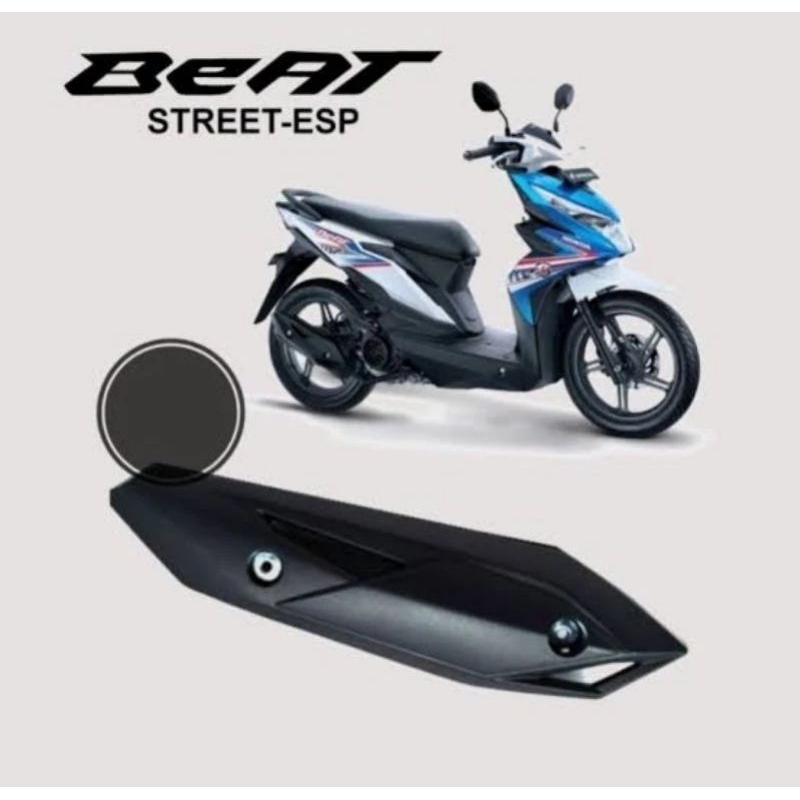 Tutup knalpot / Cover Tameng Kenalpot Honda Beat F1-Street,2016-2019