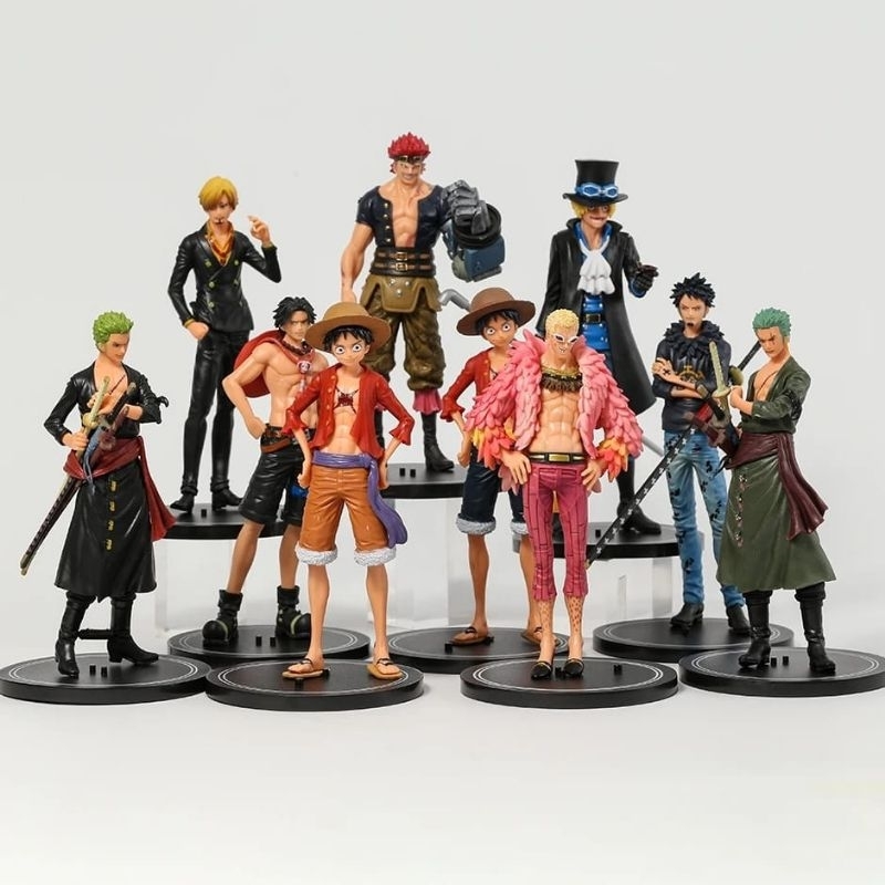 action figure one piece luffy zoro sanji nami law