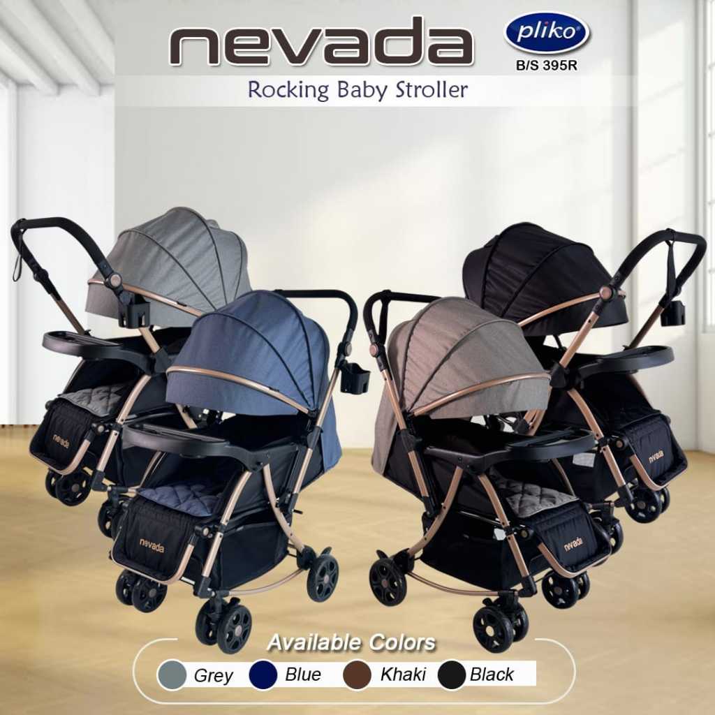 Stroller Pliko Nevada 395 / Kereta Dorong Bayi / Reversible