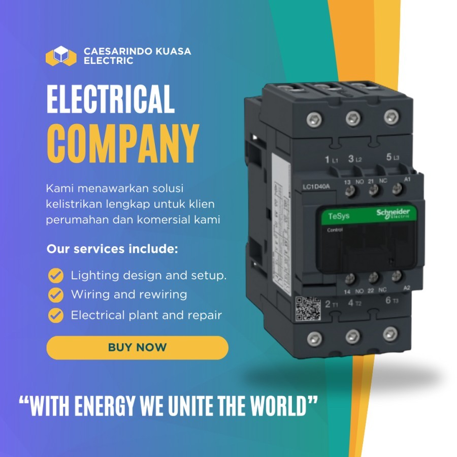 KONTAKTOR 50A SCHNEIDER LC1D50A 48V AC 50AMPER 3PAS 50AMPERE 3PHASE 3POLE CONTACTOR LC1D50AE7 SNEIDE