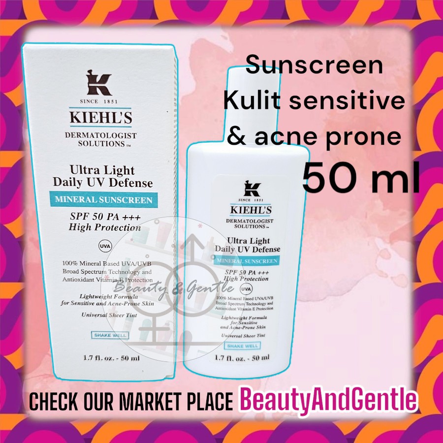 PROMO Kiehls Ultra Light Daily UV Defense Mineral Sunscreen SPF 50ml