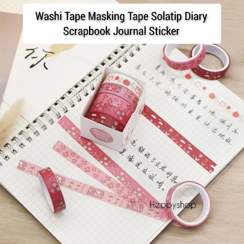 

Washi Tape Masking Tape Solatip Diary Scrapbook Journal Sticker