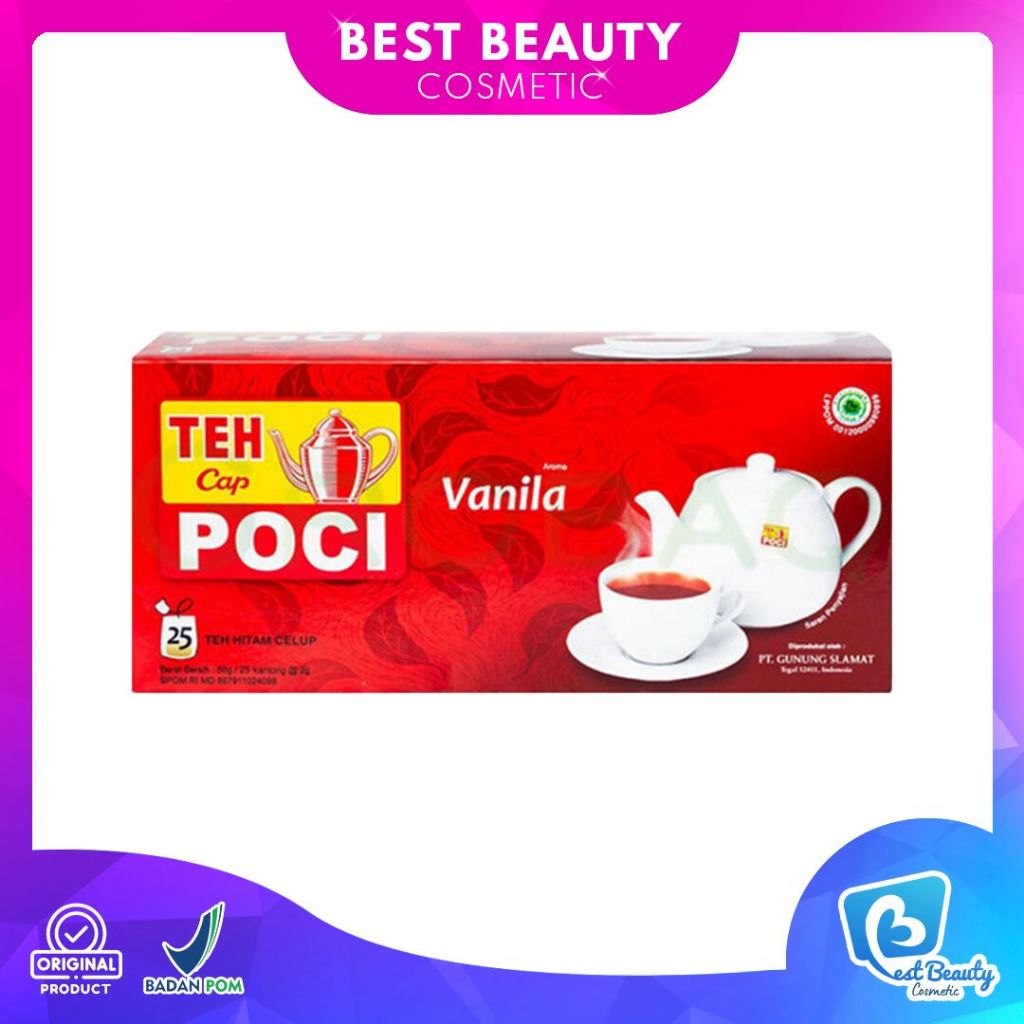 

★ BB ★ Teh Celup Cap Poci Aroma Vanilla 25 Bags - Teh Poci - Tea Bag