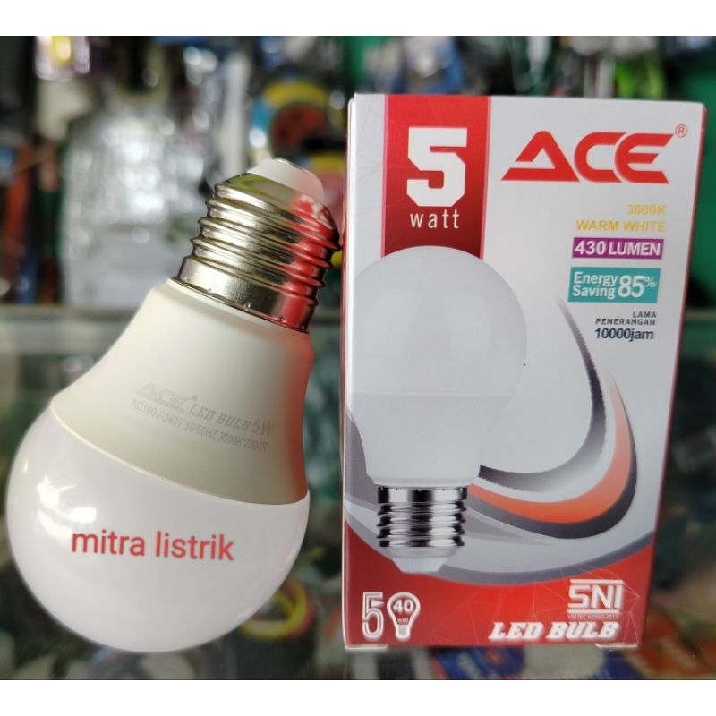 Lampu LED 5watt cahaya kuning/bohlam Led 5watt kuning