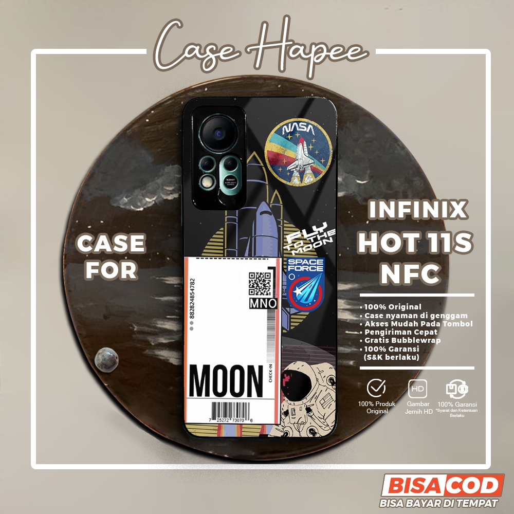 Case Infinix Hot 11s Nfc Casing Infinix Hot 11s Nfc [NASA] Casehapee Case Glossy Case Aesthetic Cust