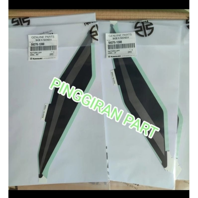 sepasang stiker striping batok depan ZX25 ZX25 R ZX25R Original