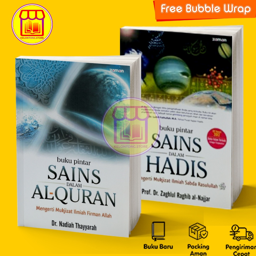 Paket 2 Buku Pintar Sains Dalam Al Quran by Nadiah Thayyarah  Buku Pintar Sains dalam Hadis KODE B3M
