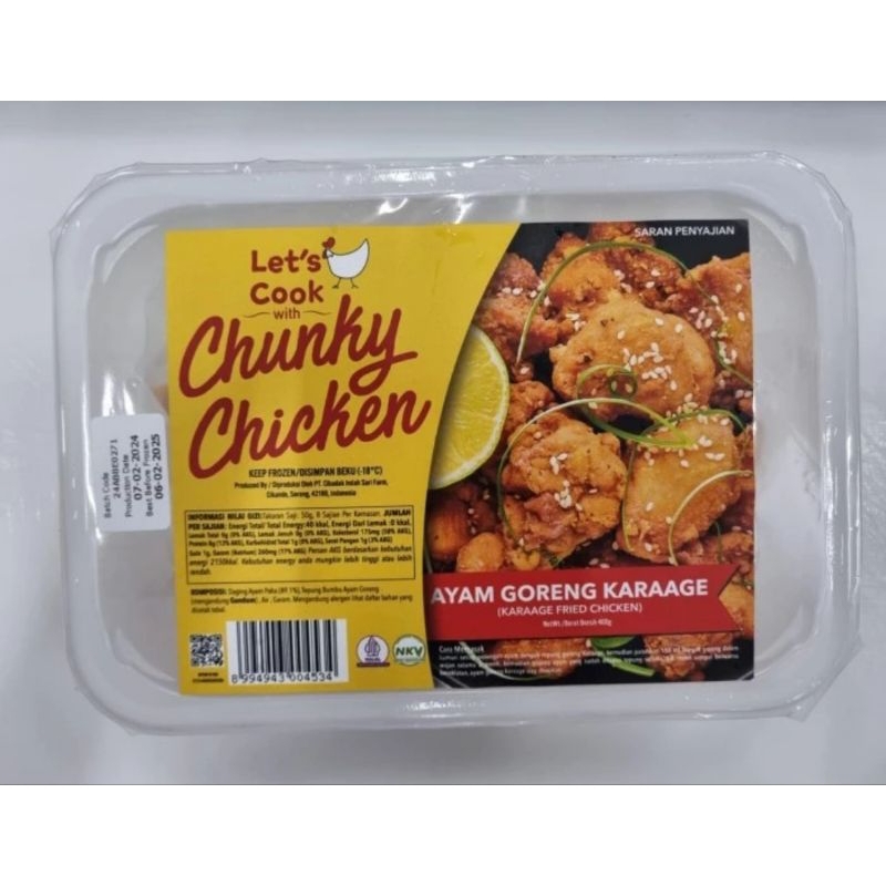 

Chunky Chicken Ayam Karaage 400 gr (Frozen)