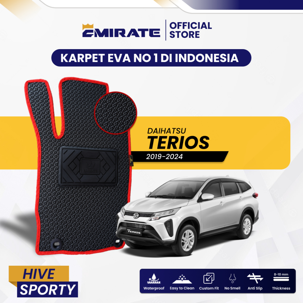 Karpet Mobil Daihatsu Terios (2019-Now) | Force - Tipe Deluxe