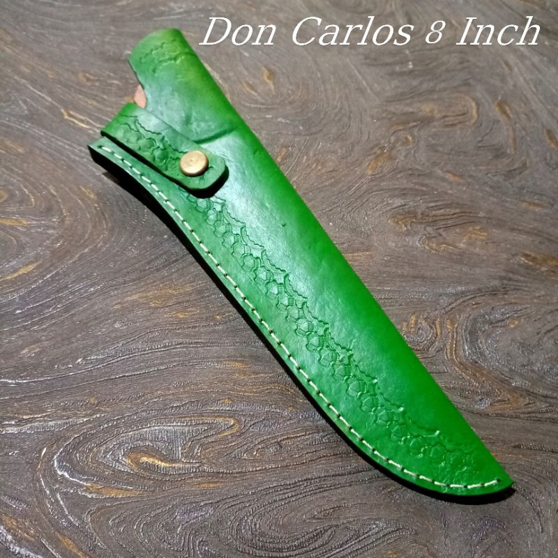 Sarung pisau kulit asli don carlos 8 inch / sarung kulit pisau don carlos 8 inch / sarung pisau kuli