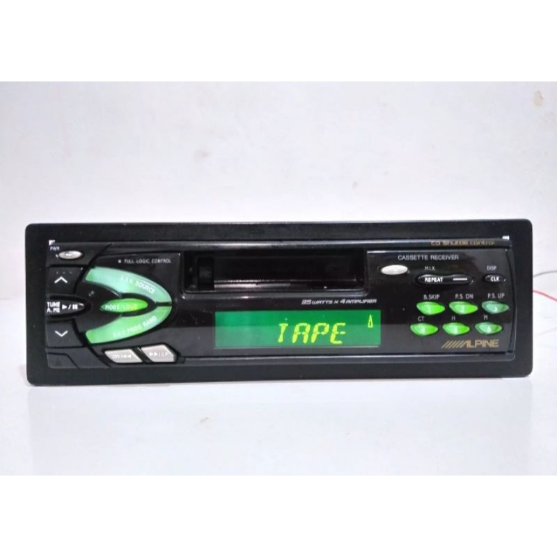 Tape mobil kaset ALPINE TDM 7574E head unit single din ex Honda CRV gen 1