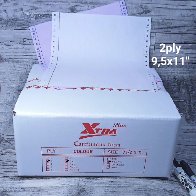 

Kertas continouos form 2ply 9.5x11" tanpa pembagian