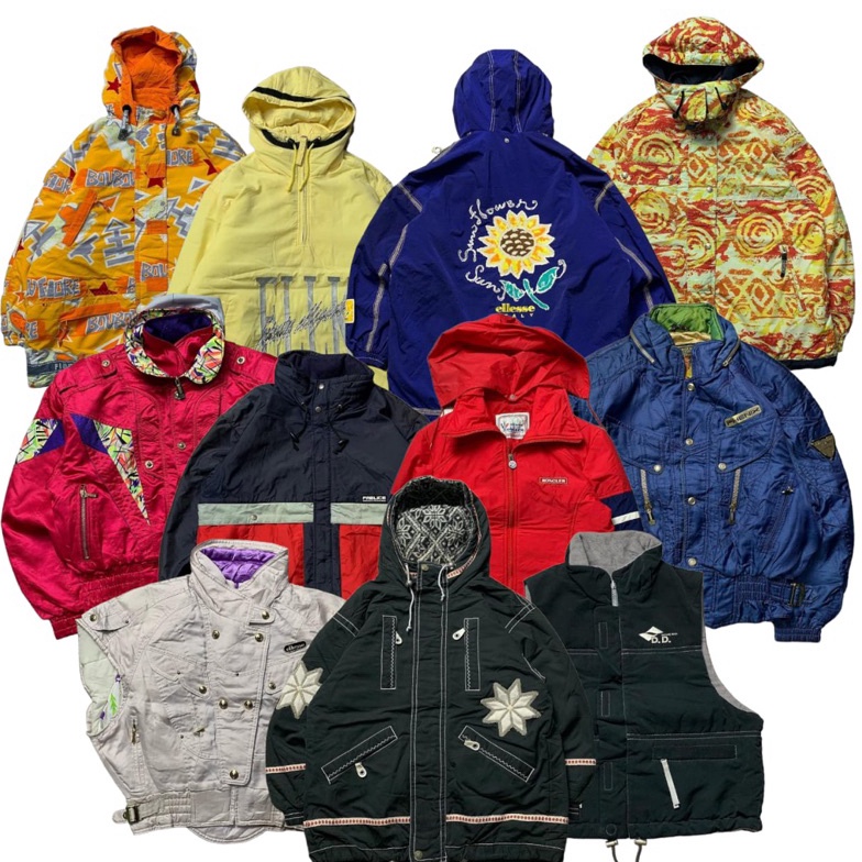 VINTAGE RACING SKI  SNOWBOARD RACING JAKET  SKI JAKET RACING  VINTAGE SNOWBOARD KODE E7J3