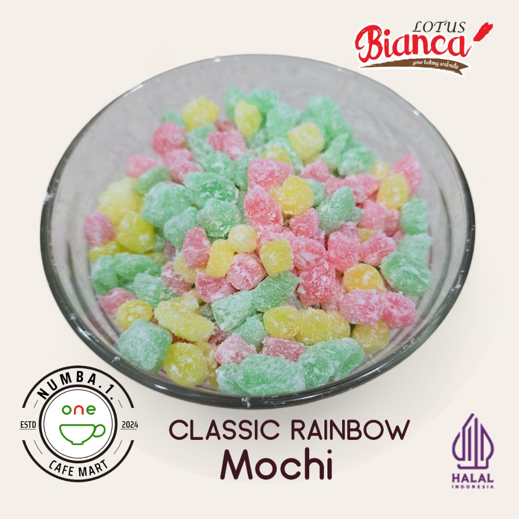 

250gr Classic Rainbow Mochi (Topping dessert dan minuman)