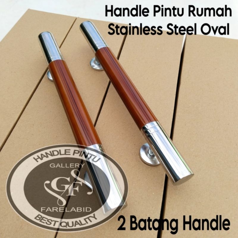 Handle Pintu Rumah Stainless Steel 33cm Gagang Pintu Modern Pegangan Pintu Kupu Tarung Mewah Tarikan