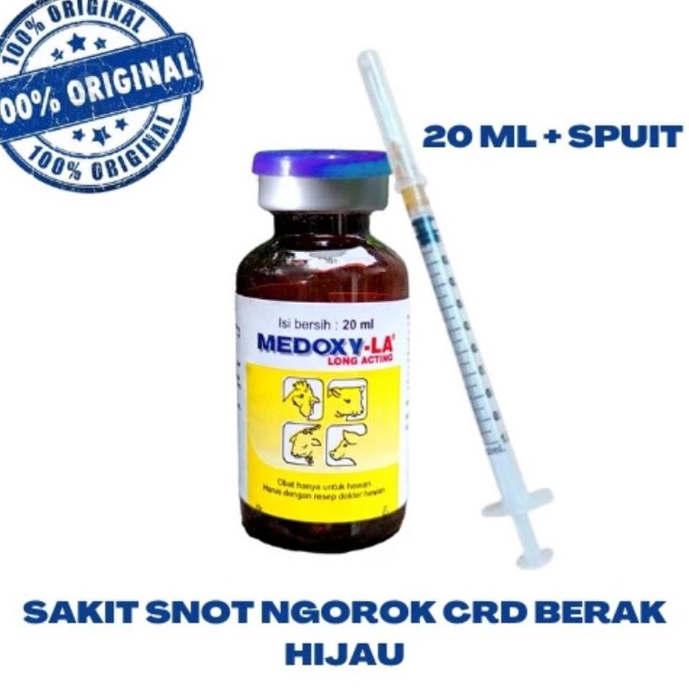 KODE C8Y Medoxy LA 2 ml Repack  Medoxy LA Original  Obat Ayam Sakit Apapun
