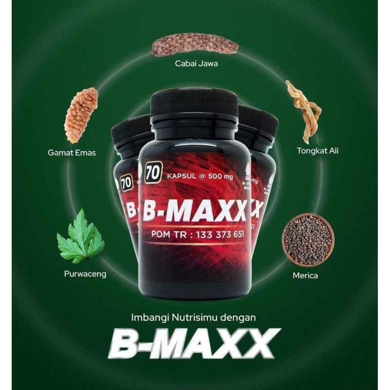 B MAXX Original 100% Asli Kemasan Terbaru 70 Kapsul BPOM