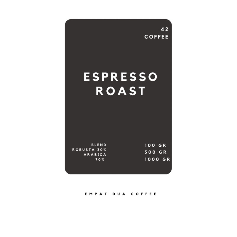 

Kopi Geothermal EspressoRoast 42 100gr