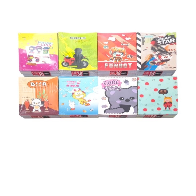 

BUKU TULIS OKEY 38L 58L OKEY MOTIF BERGAMBAR