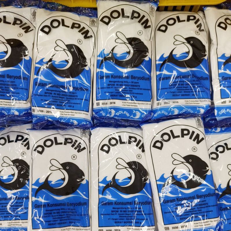 

Garam Kosumsi Beryodium Dolpin 500 gr