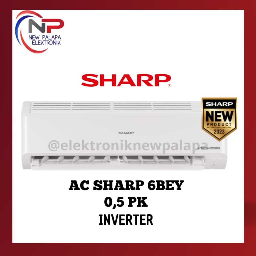 AC SHARP inverter series AH-6BEY - SHARP air conditioner 0.5pk inverter - ac setengah pk inverter