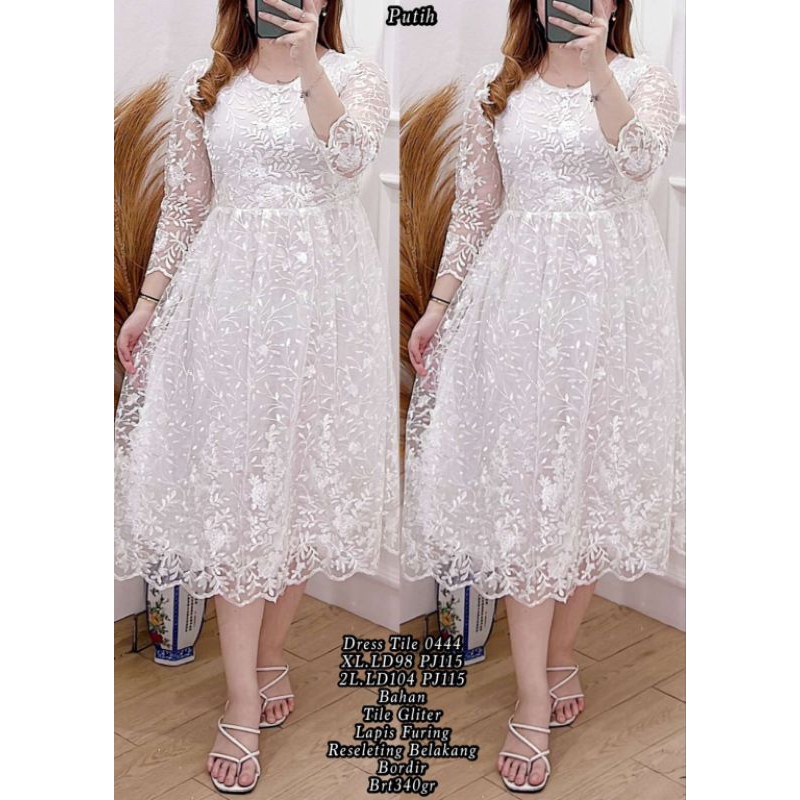 dress tile 0444 / baju pesta/ baju kondangan mewah
