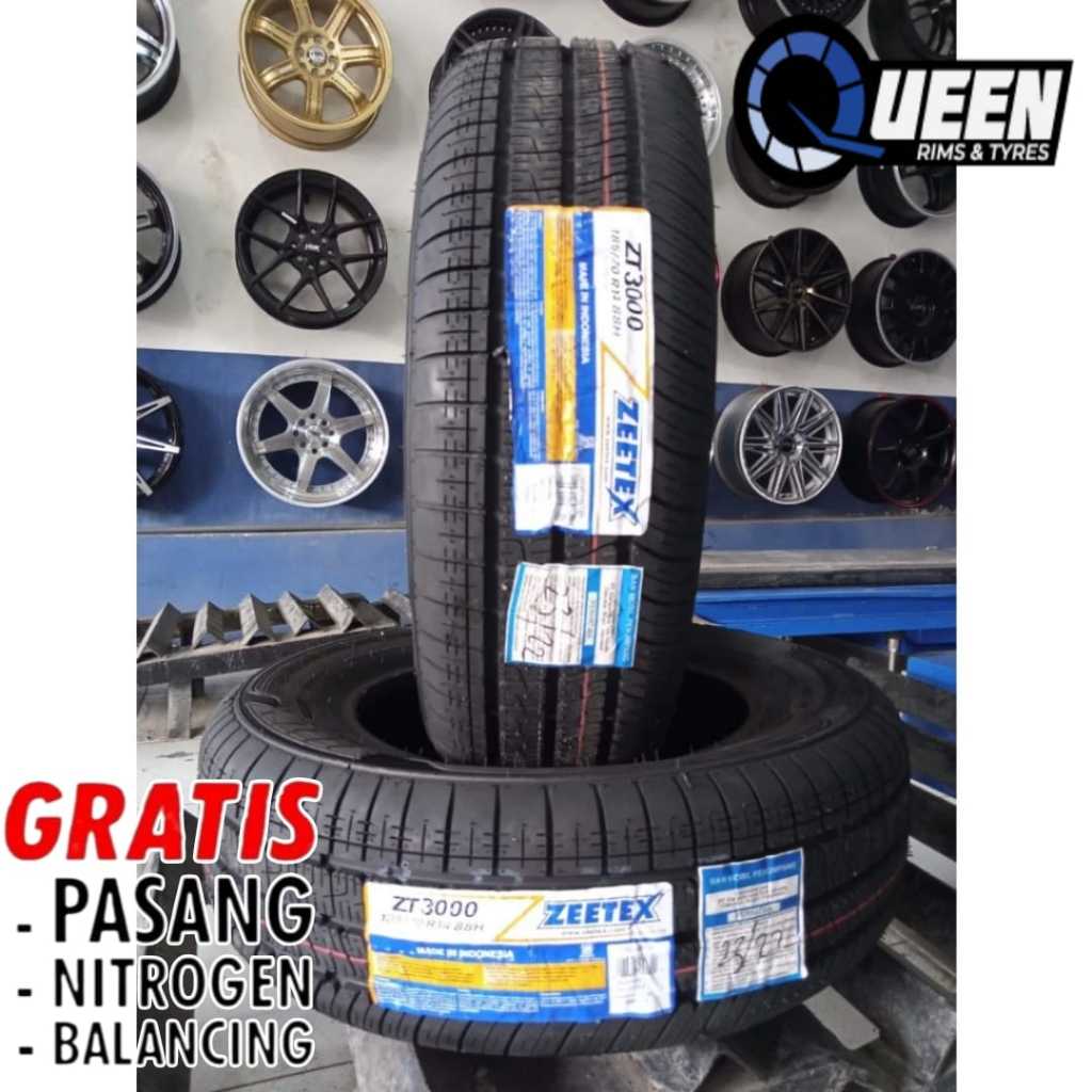 BAN Mobil Standar R14 185 70 r14 Ban Tubles Lokal Murah Merk zeetex