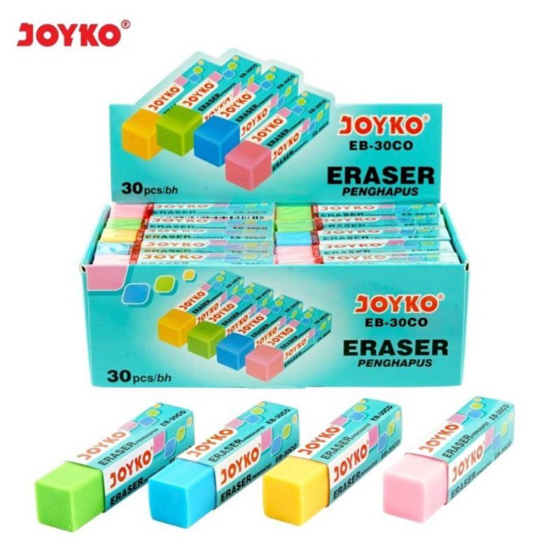 

KODE G2L4 Eraser Penghapus Tanggung Joyko ER3CO Warna 1pak