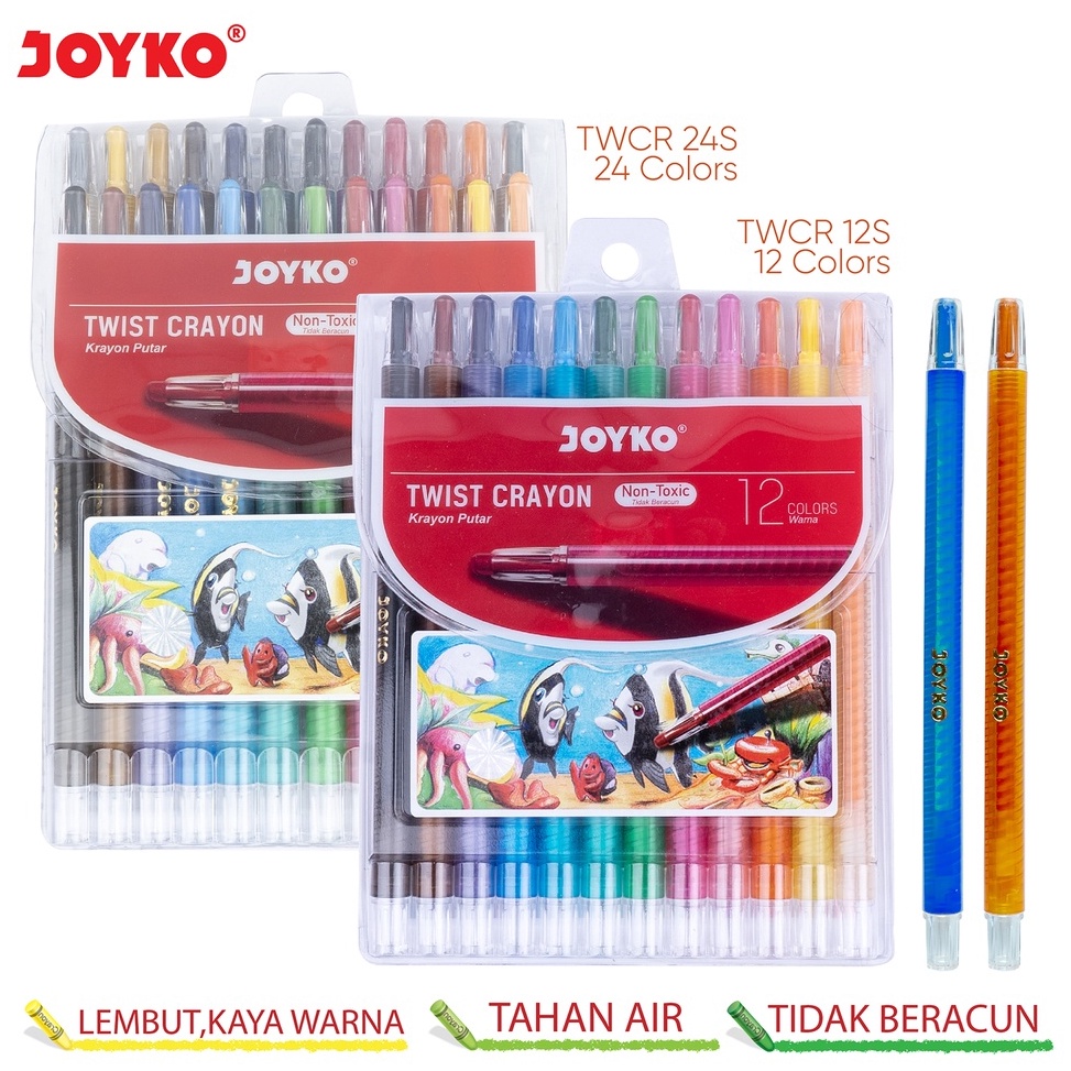

KODE M4C8 Krayon Putar Twist Crayon Joyko TWCR