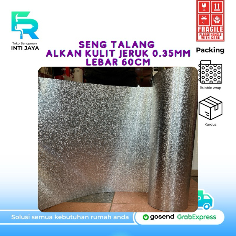 Seng Talang Alkan 0.35 Lebar 60CM kulit Jeruk / MTR