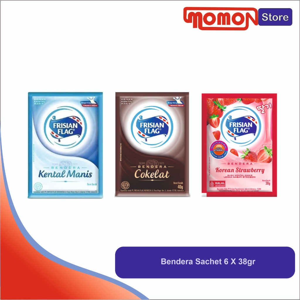 

Frisian Flag Sachet Kental Manis, Coklat, Strawberry (6x38gr)