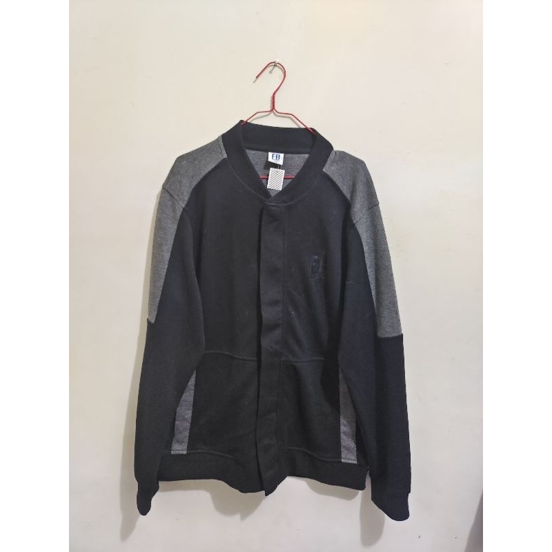 Jacket Casual Fubu Hitam abu