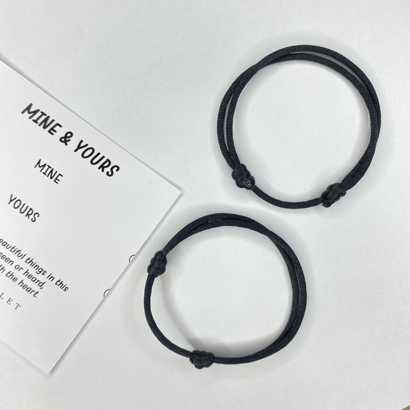 Gelang Couple POLOS MINE & YOURS Gelang Couple Pasangan Sahabat Simple
