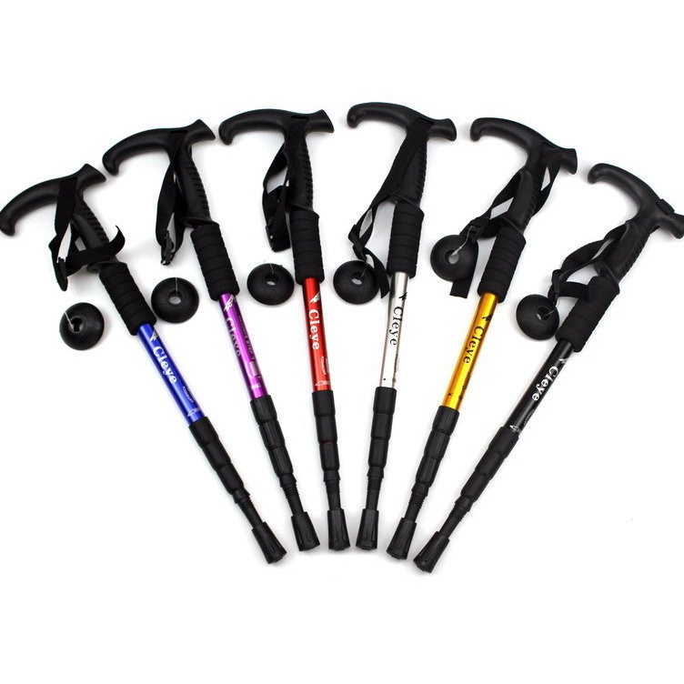 Baru Kekinian  Tongkat Trekking Tongkat Lipat Besi Alat Bantu Jalan Lansia Hiking