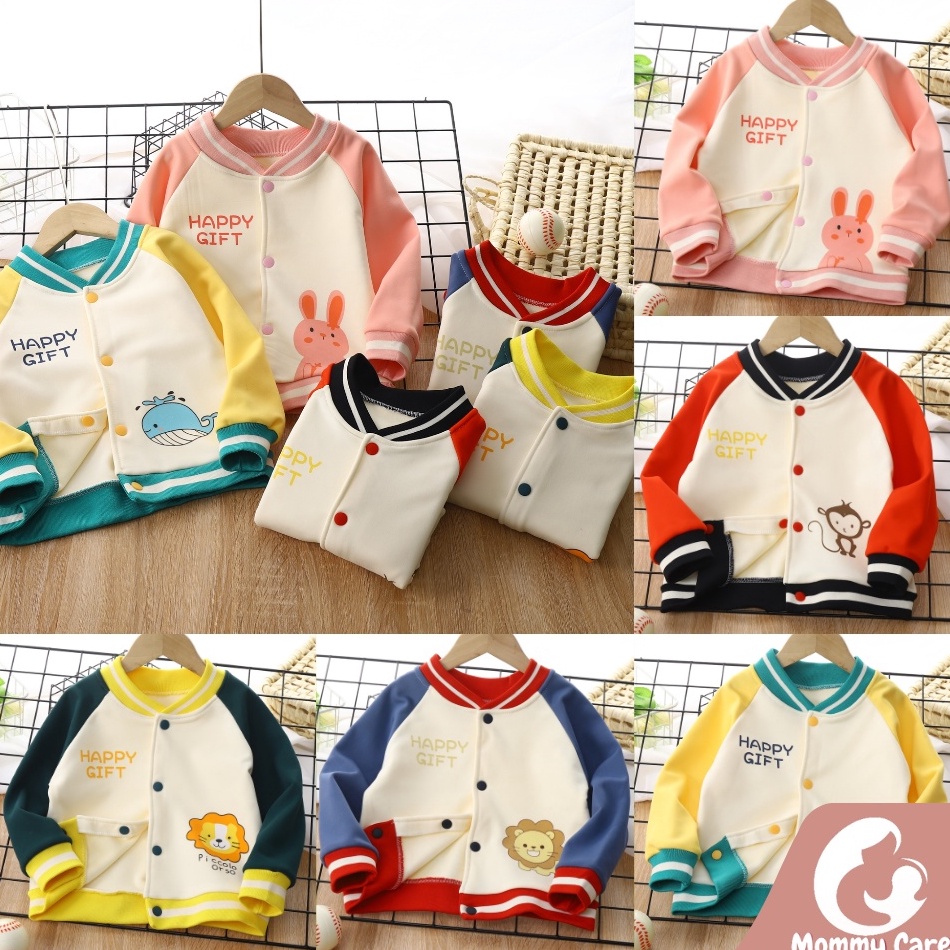 KODE X2N2 MOMMYCARE JAKET BASEBALL ANAK KUALITAS PREMIUM JAKET ANAK LAKI LAKI JAKET ANAK PEREMPUAN J