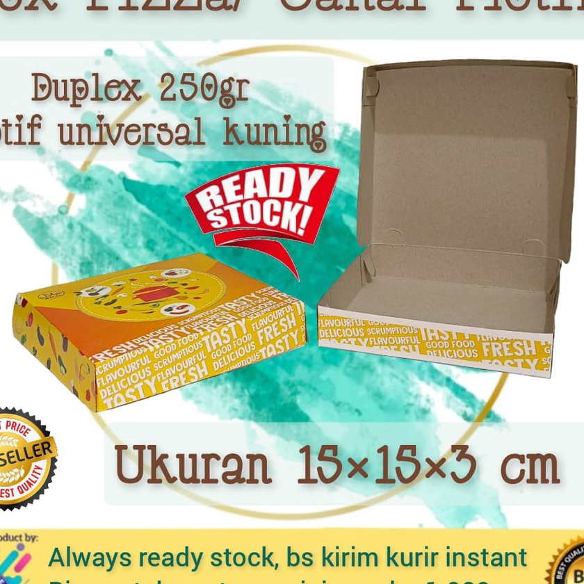 

Tawaran Kotak Dus Pizza Box Canai Maryam 15x15x3cm