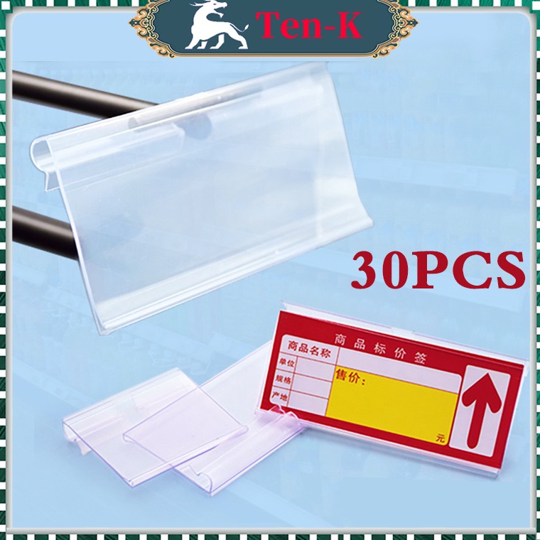 

KODE Y3K 3PCS Price Tag Holder Label Harga Akrilik 6x42 cm