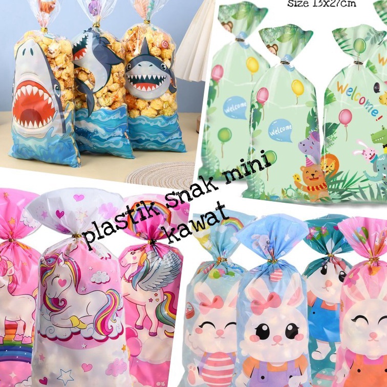 

FG2 DY PACK 5pcs Goddie Bag Snack Ulang Tahun Mini Plastik Kemasan Permen Coklat ps3