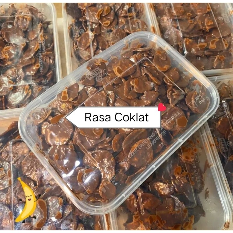 

KERIPIK PISANG COKLAT LUMER || RASA COKLAT