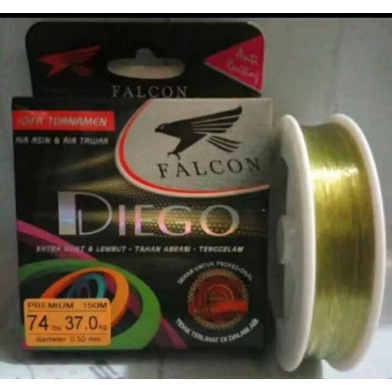 Senar pancing anti keriting Falcon Diego