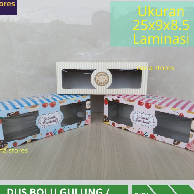 

Cepat 1 Pcs Dus Bolu Gulung Roll Cake dan Brownies