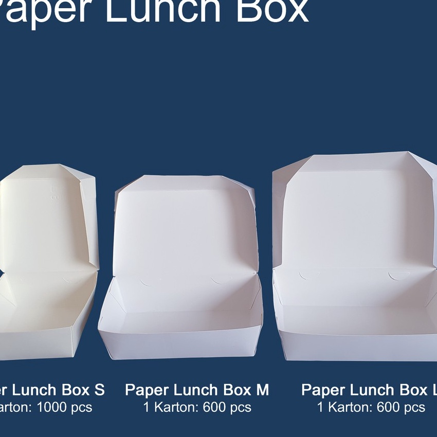 

KF7 Paper Lunch Box L Kotak Makan Kertas Ukuran L