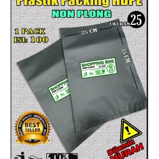 

KP8 Kantong Plastik packing online shop HD TANPA PLONG 25x35