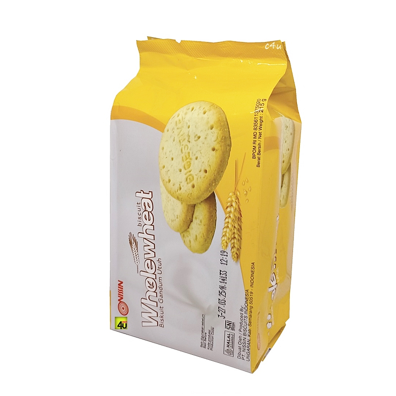 

Nissin Biscuit Wholewheat Biskuit Gandum Untuh 215gram
